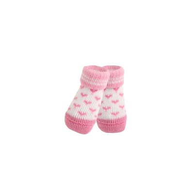 Паппи Носки Angel Heart розовые сердечки, L, 3,5*11 см, Puppia