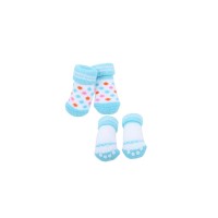 Паппи Носки Polka Dot II голубые, M, 3*9,5 см  , Puppia