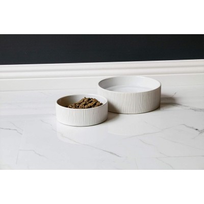 Тархонг Миска керамическая для кошек и собак Wood Grain, 1,8 л, 20*7 см, TarHong