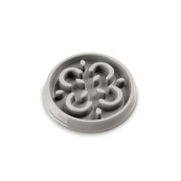 Тархонг Миска-диетолог Slow Chow для медленного поедания корма, 18*3 см, 230 мл, серая  , пластик, TarHong
