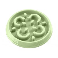 Тархонг Миска-диетолог Slow Chow для медленного поедания корма, 18*3 см, 230 мл, салатовая, пластик, TarHong