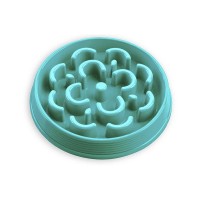 Тархонг Миска-диетолог Slow Chow для медленного поедания корма, голубая, 25*4 см, 700 мл, пластик, TarHong