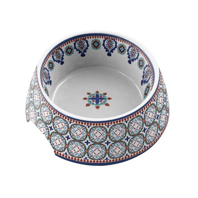 Тархонг Миска для кошек и собак Moroccan, белая с рисунком  , меламин, TarHong