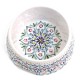 Тархонг Миска для кошек и собак Boho Medallion с рисунком, 590 мл, 18*7 см, белая с рисунком  , меламин, TarHong