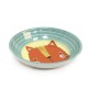 Тархонг Миска для кошек и собак Best Friends голубая с рисунком, 13*2,8 см, 180 мл  , меламин, TarHong