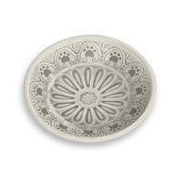 Тархонг Миска для кошек и собак Medallion Paw бежевая с лапками, 13*2,8 см, 180 мл, меламин, TarHong