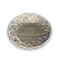 Тархонг Миска для кошек и собак Moroccan 13*2,8 см, 180 мл, древесная с рисунком , меламин, TarHong