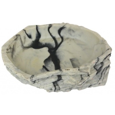 Лаки Рептайл Кормушка-поилка для рептилий Granite, 11*8*2,5 см  , Lucky Reptile