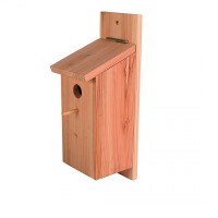 Скворечник с платформой для подвешивания 12,5*14,5*36 см, дерево, DUVO+ (Дуво+)