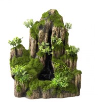 АкваДелла Декорация для аквариума Водопад песочный Moss Rock, 25,5*18*31 см, AquaDella
