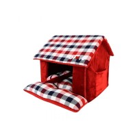 Домик-пещера Beaufort House 43*40*36 см, красный, Puppia (Паппи)