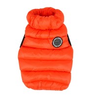 Паппи Жилет сверхлегкий Vest B, длина по спинке / длина по груди / обхват груди / обхват шеи, S, 22/16/36/24 см, оранжевый, Puppia