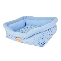 Лежак-софа Cozy Dot 49*38*12*18 см, голубой, Puppia (Паппи)