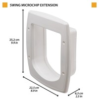 Ферпласт Туннель для двери Swing Microchip Large 17*20 см белая Ferplast