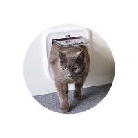 Савик Дверца Classic для кошек и небольших собак 24*25 см, белая   , Savic