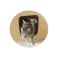 Савик Дверца Classic для кошек и небольших собак 24*25 см, коричневая, Savic