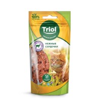 Нежные сердечки для кошек Ягненок/Треска 40 г, Triol (Триол)
