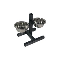Доглэнд Стойка металлическая с двумя мисками в комплекте, 2*2 л , Dog Land