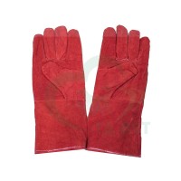 Ветеринарные защитные перчатки, кожа, 35 см, ТД ВЕТ 