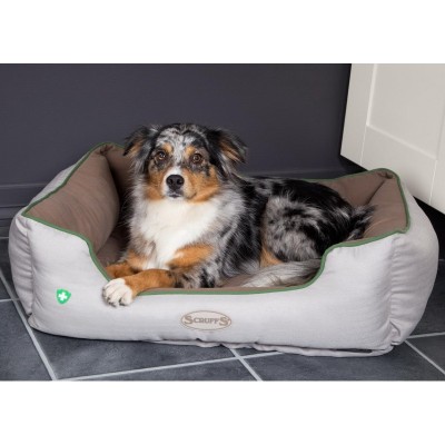 Скрафс Лежак-софа Insect Shield Box Bed с пропиткой от блох и клещей 75*60*19 см, Scruffs