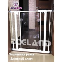 Перегородка Crystal DG-11 высота 76 см, металл, белая, Dog Land (Доглэнд)