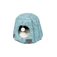Домик-пещера Knightsbridge Cat Igloo 48*48*38 см, бирюзовый, экокожа, Scruffs (Скрафс)