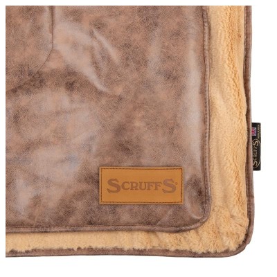 Скрафс Одеяло для животных Knightsbridge экокожа 110*72,5 см шоколадное, Scruffs