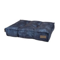 Скрафс Лежак-матрас Kensington экозамша синий, 80*60*18 см  , Scruffs