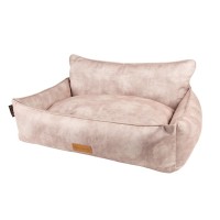 Лежак с бортиками Kensington 90*70*24 см, бежевый, экозамша, Scruffs (Скрафс)