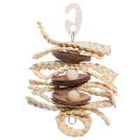 Игрушка для птиц Косички 36 *14 см, кокос/кукуруза, Triol (Триол)