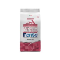 Монже Корм Dog Monoprotein Puppy/Junior для щенков всех пород, Говядина/Рис, 2,5 кг, Monge
