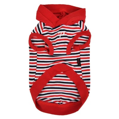 Паппи Футболка с капюшоном для собак Skipper красная, S, обхват шеи 26 см, обхват груди 31 см, длина по спинке 20,5 см, Puppia