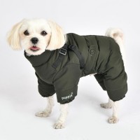 Паппи Комбинезон Soft Onesie для собак со встроенной шлейкой универсальный сверхлегкий хаки, XL, шея 38 см, грудь 54 см, длина по спинке 38 см, Puppia