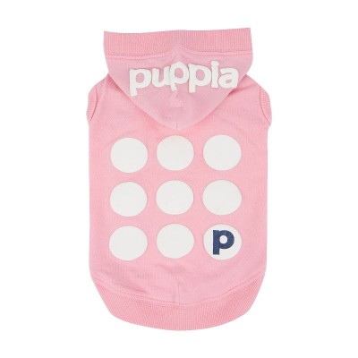 Паппи Футболка Emmy с капюшоном для собак розовая, XL, обхват шеи 37 см, обхват груди 50 см, длина по спинке 36,5 см, Puppia