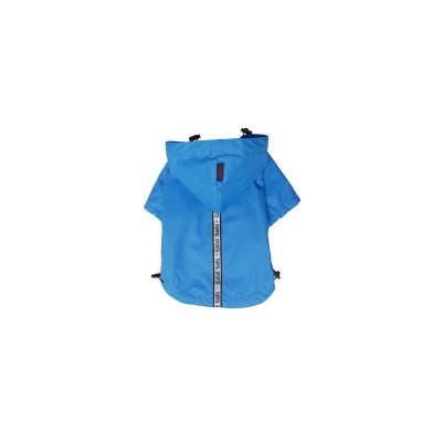 Паппи Дождевик с капюшоном Base Jumper, 4L, обхват шеи 52 см, груди 86 см, длина спины 55 см, голубой, Puppia