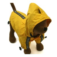 Паппи Дождевик с капюшоном Base Jumper, 5L, обхват шеи 57 см, груди 94 см, длина спины 62 см, желтый, Puppia
