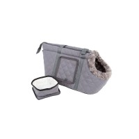 Скрафс Сумка-переноска Wilton для собак и кошек, 38*20*24 см, серая, Scruffs