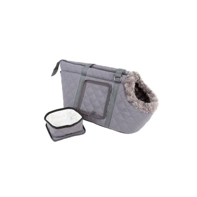 Скрафс Сумка-переноска Wilton для собак и кошек, 38*20*24 см, серая, Scruffs