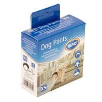 Дуво+ Трусы для собак гигиенические Dog Pants черные + 3 прокладки, XS, объем талии 18-23 см, Duvo+
