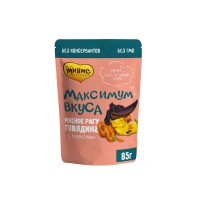 Мнямс Паучи для собак Максимум вкуса Мясное рагу 24*85 г, говядина/морковь
