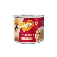 Мнямс Консервы для собак 12*200 г паштет, Фитнес (телятина)