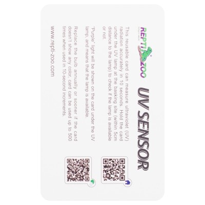 РептиЗоо Карточки-тестеры UVB01 для проверки наличия ультрафиолета, 2шт/уп., Repti Zoo
