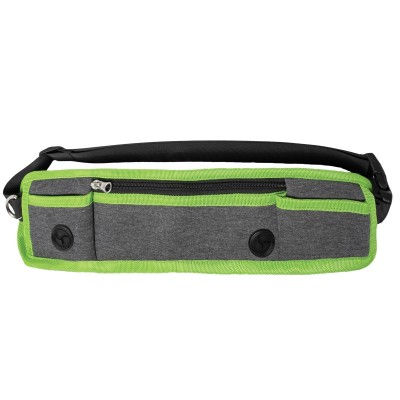 Триол Сумка для лакомств на пояс Стрит, серия OUTDOOR, с карманами, 43*11*5 см, серый/зеленый, Triol
