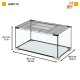 Ферпласт Клетка-террариум JERRY 81, 81*46*43 см, стекло, Ferplast