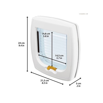 Ферпласт Дверка SWING 1 SUPER BASIC, 21,5*5*24 см, коричневая, Ferplast