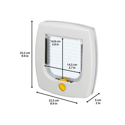 Ферпласт Дверка SWING 3 BASIC, 22,5*5*25,2 см, коричневая, Ferplast