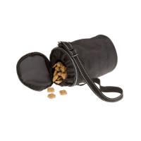 Ферпласт Сумка для лакомств Treats Bag, large, 13*19 см, черно-серая, Ferplast