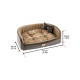 Диван-кровать коллекция Tweed Harris 65, 64*48*17 см, коричневый, Ferplast (Ферпласт)