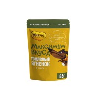Мнямс Паучи для собак Максимум вкуса томленые кусочки в соусе 24*85 г, ягненок