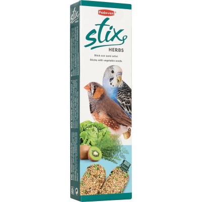 Крекер Stix Herbs для волнистых попугаев и экзотических птиц Антистресс, 2*40 г, Padovan (Падован)